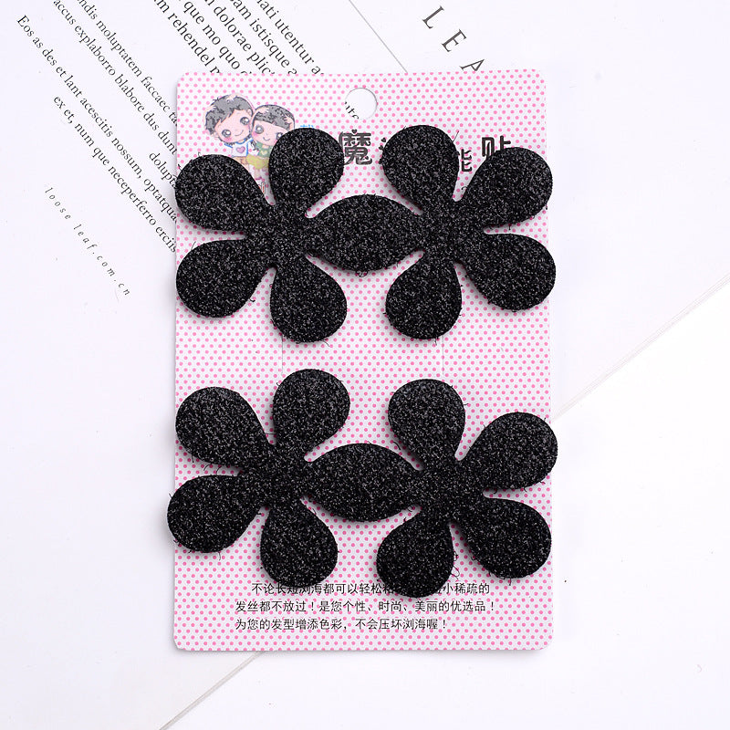 Black Flyaway Hair Kids Velcro Hair Accessory Bangs Head Accessory