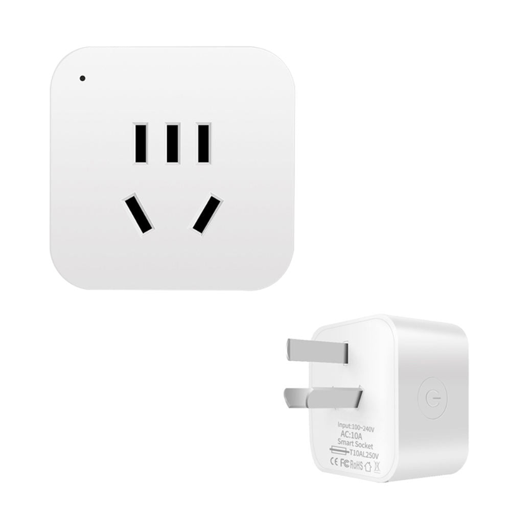 HONPNK Graffiti WiFi Five-Hole National Standard Smart Socket With Voice Remote Control and Timer Switch Wifi Smart Socket
