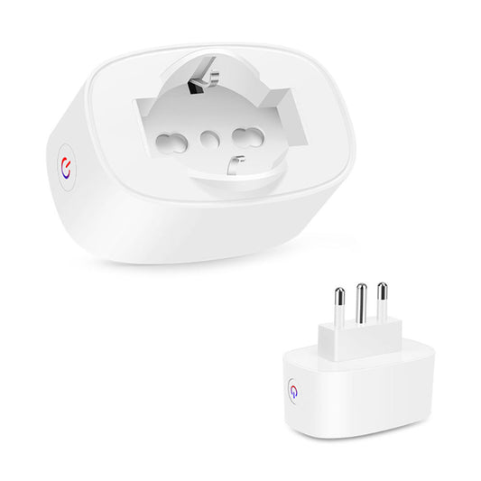 HONPNK 60Tuya Italian Chilean Standard WiFi Smart Socket Alexa Mobile Remote Voice Control 16A Compatible European Standard Plug